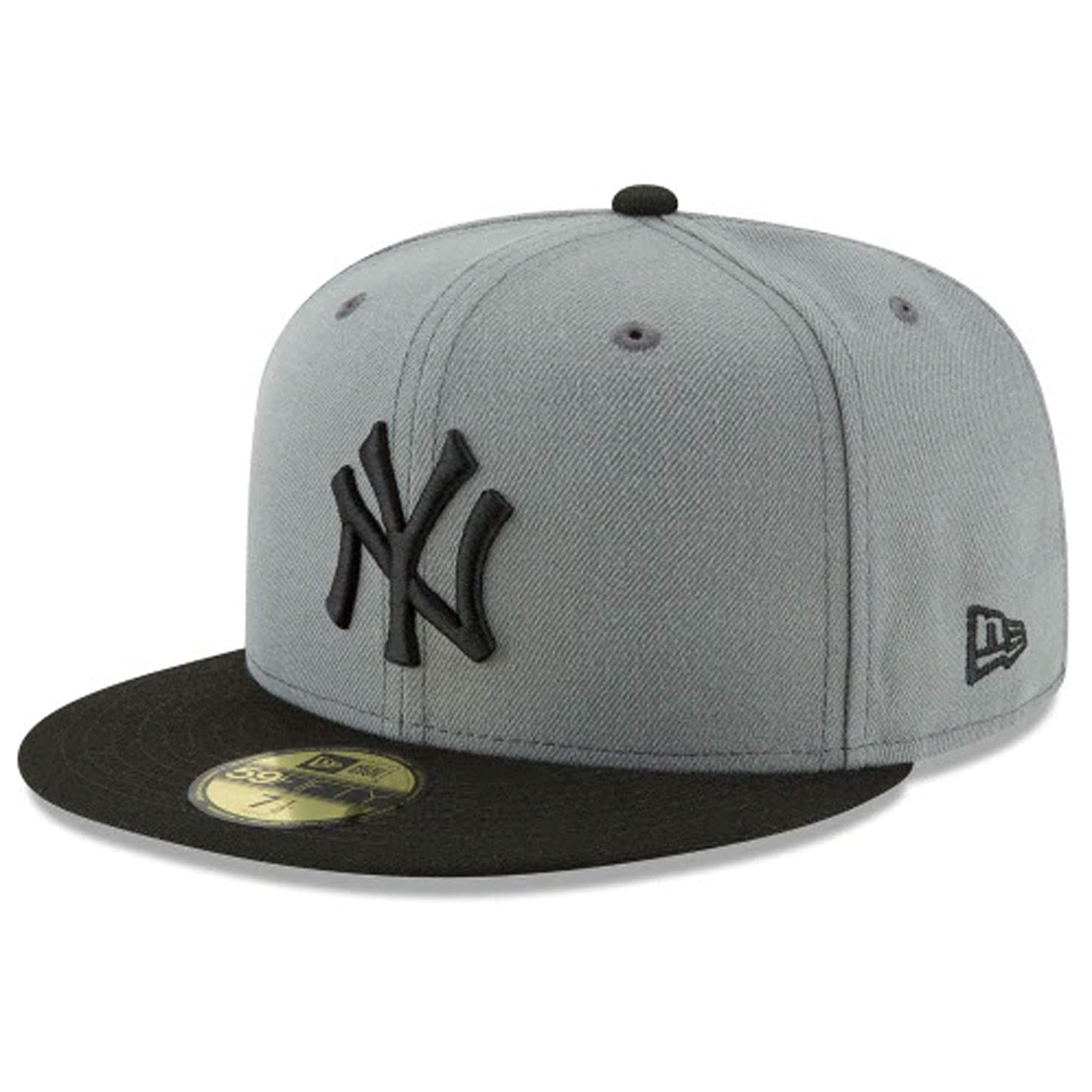 Photo 1 of New Era Men's MLB New York Yankees Basic 59Fifty Fitted Hat Storm Gray 7 1/8