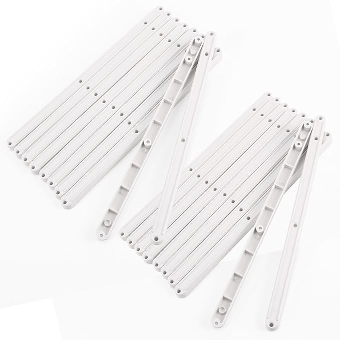 10 Pairs of Plastic Rail Drawer Runners for 17mm Grooved Drawers 300mm