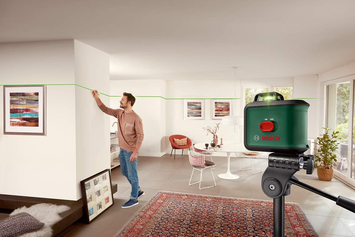 Bosch cross line laser UniversalLevel 360 with premium tripod + universal clamp MM 3 (vertical + horizontal laser lines incl. 360° for alignment throughout the entire room) - Image 5