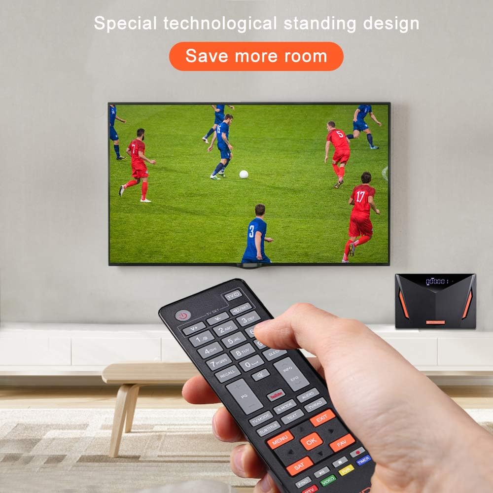 GTMEDIA V8 UHD 4K Ultra HD Digital Satellite Receiver, FTA H.265 TV Sat Decoder DVB-S/S2/S2X+T/T2/Cable/ISDB-T/ATSC-C, Built-in 2.4G WiFi, Supports CA Smart Card, Biss Auto-roll: MP3 Players & Accessories
