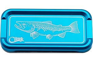 Cling Fishing Products Mag Grab Doublestack – Lightweight Aluminum Fly Organizer with Rare Earth Magnet for Anglers