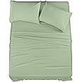 Utopia Bedding King Bed Sheets Set - 4 Piece Bedding - Brushed Microfiber - Shrinkage and Fade Resistant - Easy Care (King, Sage)