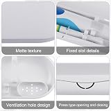 Hemiks Electric Toothbrush Travel Case, Portable Holder for Travel, White view 3