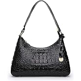 AIDRANI Genuine Leather Crocodile Pattern shoulder-handbags Vintage Crossbody Underarm Club Bagxin crescent bag