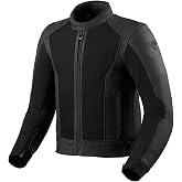 REV'IT! Men's Ignition 4 H2O Adventure Touring Motorcycle Jacket (Black - 48)