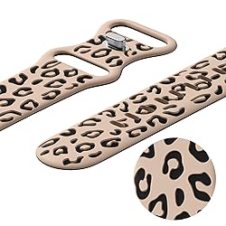 CreateGreat Engraved Leopard Bands Compatible with