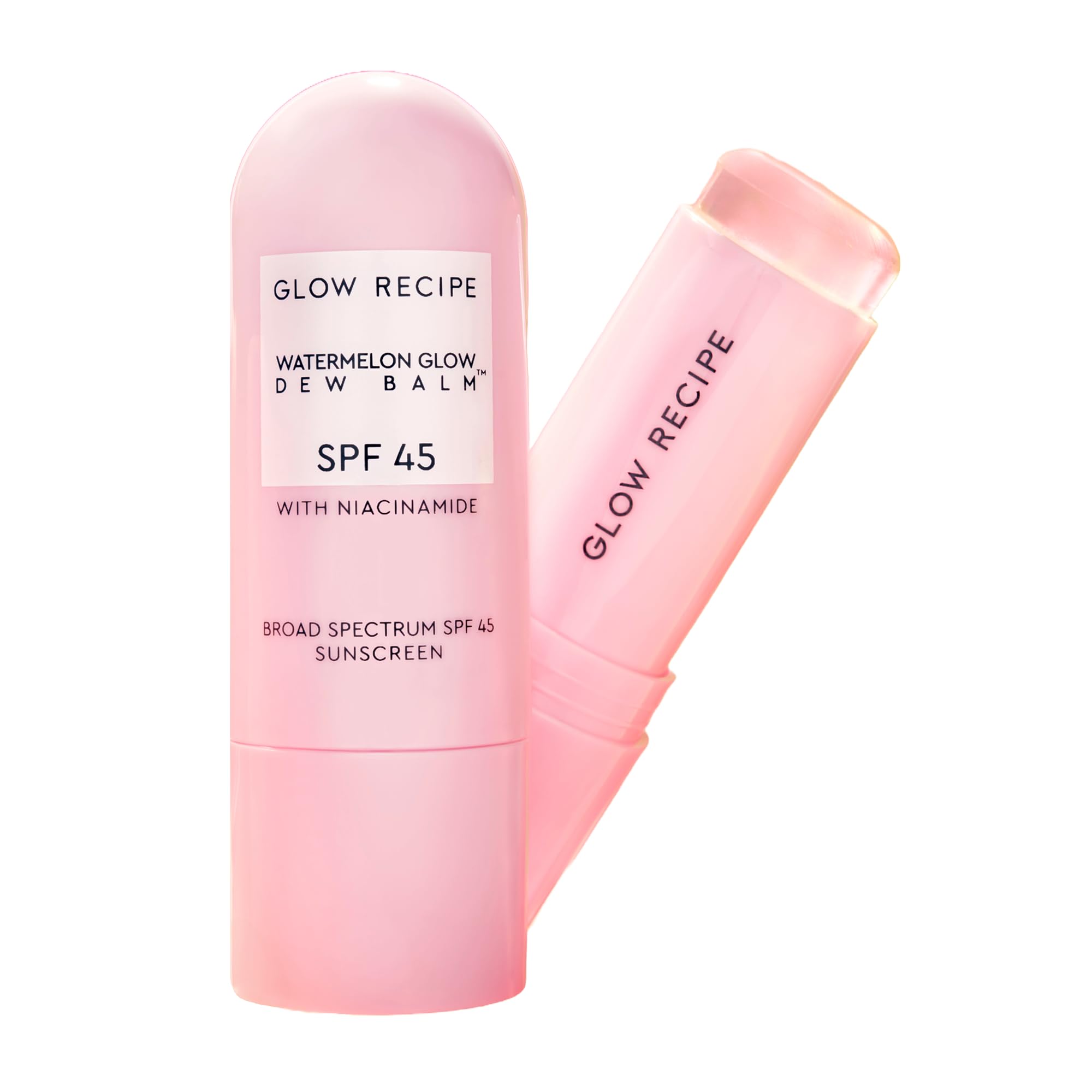 Glow Recipe Face Sunscreen Stick SPF 45 - Travel Size Roll On Korean Sunscreen with Hydrating Hyaluronic Acid & Niacinamide for a Dewy Glow - No White Cast (.58oz)