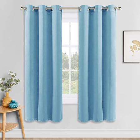 Pony Dance Eyelet Blackout Curtains Solid Nursery Room Darkening