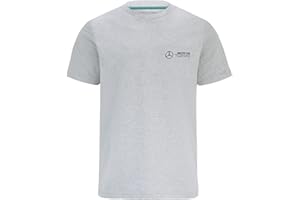 Mercedes AMG Petronas Formula One Team - Official Formula 1 Merchandise - Small Logo T-Shirt - Grey - M