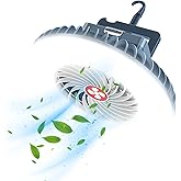 XTAUTO Portable Camping Fan with LED Lantern USB Rechargeable Waterproof Tent Fan with Hanging Hook Magnet Survival Kits for
