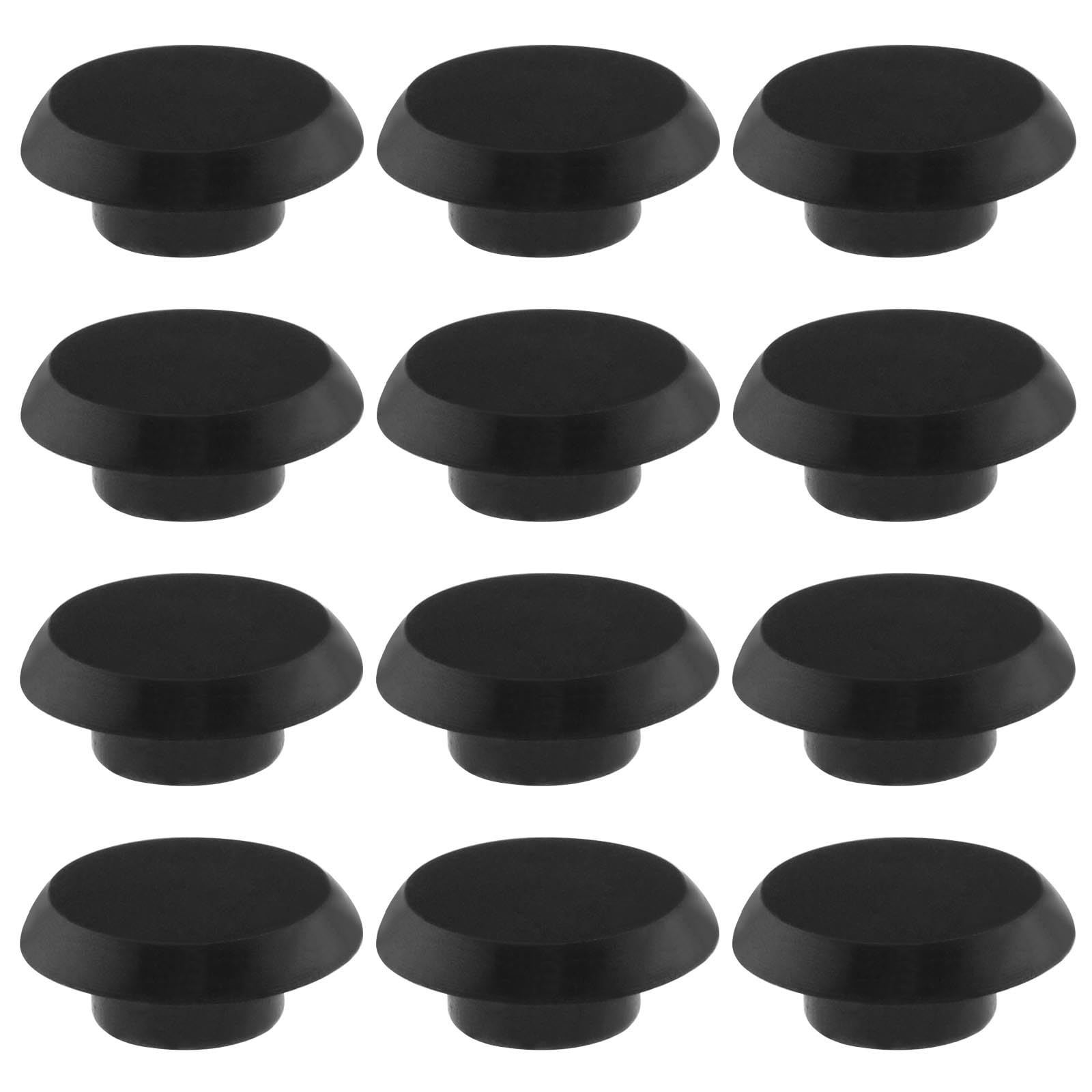 OTOTEC 50PCS Socket Head Screw Cover Cap Hexagon Head Screw Cap Furniture Allen Screws Caps Plastic Protector for Mechanical Equipment Automotive Black M8