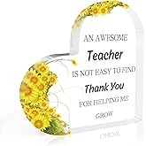 Coopyin Teacher Appreciation Gifts Sunflower Desk Decor for Teachers Thank You End of Year Christmas Retirement Back to School Graduation Thanksgiving Halloween Easter Holiday Teacher Gifts for Women