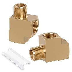 Ailbiuko 2PCS Barstock Street Tee Fittings,3/8" NPT