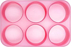 (300 Design Optional) MUBYOK M328 3inch Circles 6 Cavity Silicone Freshie Mold for Baking Aroma Beads Car Freshie Supplies