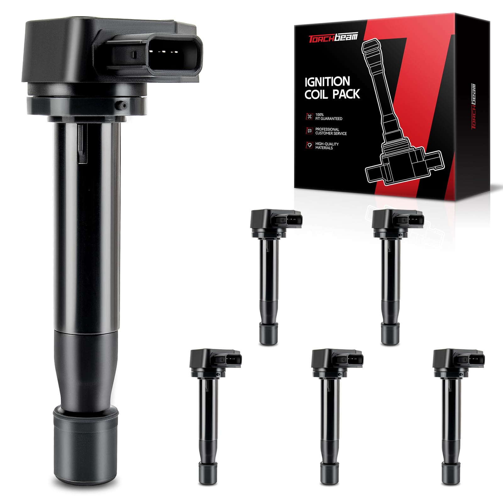 Torchbeam UF242 Set of 6 Ignition Coil Packs Fit