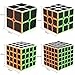 D-FantiX Speed Cube Bundle, Zcube Carbon Fiber 2x2 3x3 4x4 5x5 Speed Cube Set Pack 2by2 3by3 4by4 5by5 Puzzle Toys