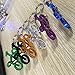 6 Pcs Personality Metal Bicycle Keychain Key Chain Ring 0049