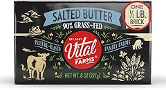 Vital Farms Butter Grass Fed Salted Brick, 8 Ounce