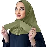 zhxinashu Hijab Scarf for Women Muslim Head Scarf Wrap Instant Hijab Headwrap Islam Arab