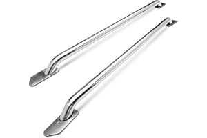 ZJTMJN Bed Rails Compatible with 1988-1998 Chevy C/K 6.5' Standard Bed Truck Side Bed Rails S/S Stainless Steel-1 Pair
