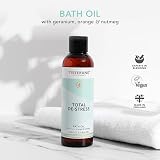 Tisserand Total De-Stress Bath Oil 200ml Orange Geranium Nutmeg 100% Natural view 2