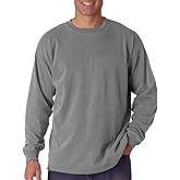 Comfort Colors 6014 Adult Heavyweight Ringspun Long Sleeve T-Shirt - Granite - L