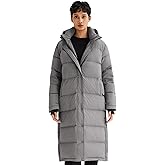Orolay Women's Maxi Puffer Jacket Winter Warm Down Coat Casual Loose Jacket with Detachable Hood