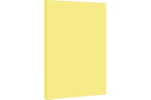 S SUPERFINE PRINTING Canary Pastel Color Card Stock | 67Lb Cover Cardstock | 8.5" x 14" Inches | 50 Sheets Per Pack