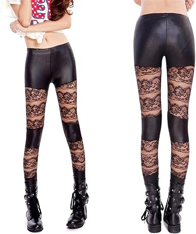 cut out leather pants