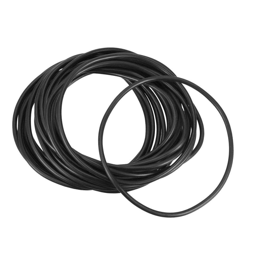 sourcing map Nitrile Rubber O-Rings 70mm OD 65.2mm ID 2.4mm Width, Metric Sealing Gasket for Automotive Machine Plumbing, Pack of 20