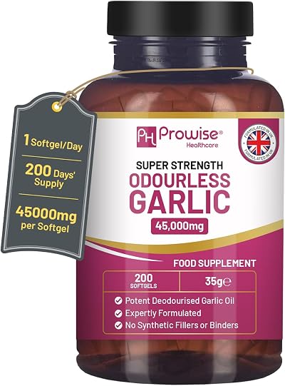 PH PROWISE Odourless Garlic Capsules 45000mg Softgels 200 count