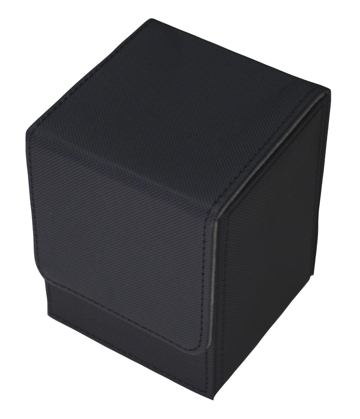 Petitebelle Solid Color Premium Trading Card Deck Box (Black, Standard)