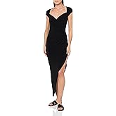 Norma Kamali Women's Cap Sleeve Sweetheart Side Drape Gown