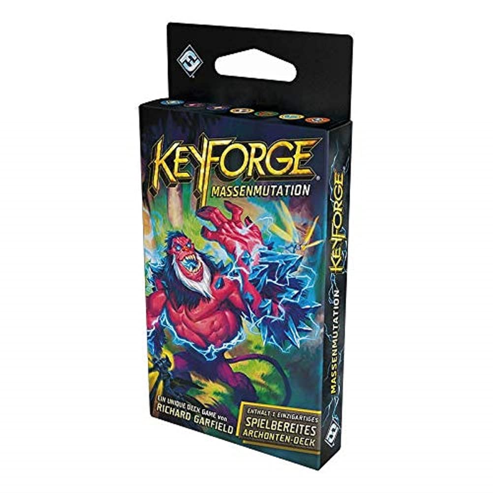 Asmodee Fantasy Flight Games FFGD1410 Keyforge: Mass Mutation Single Deck, Connoisseur Game, German