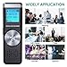 Digital Voice Recorder,TENSAFEE 8G Dictaphone Sound Recorder,Portable Rechargeable HD Audio Recorder,MP3 Player/A-B Repeat/One Touch Recording,Voice Recorders for Lectures/Meetings/Interviews/Class