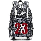 Txiujou Basketball Player 23 Student School Bag, Laptop Backpack, Ultra-Light Travel Bag, For Men And Women (Planet1)