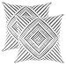 TreeWool Kaleidoscope Accent 22x22 Set of 2 Spring Summer Decorative Throw Pillow Covers 100% Cotton Home Decor Pillowcases for Sofa Living Room Couch (Sleet Gray)