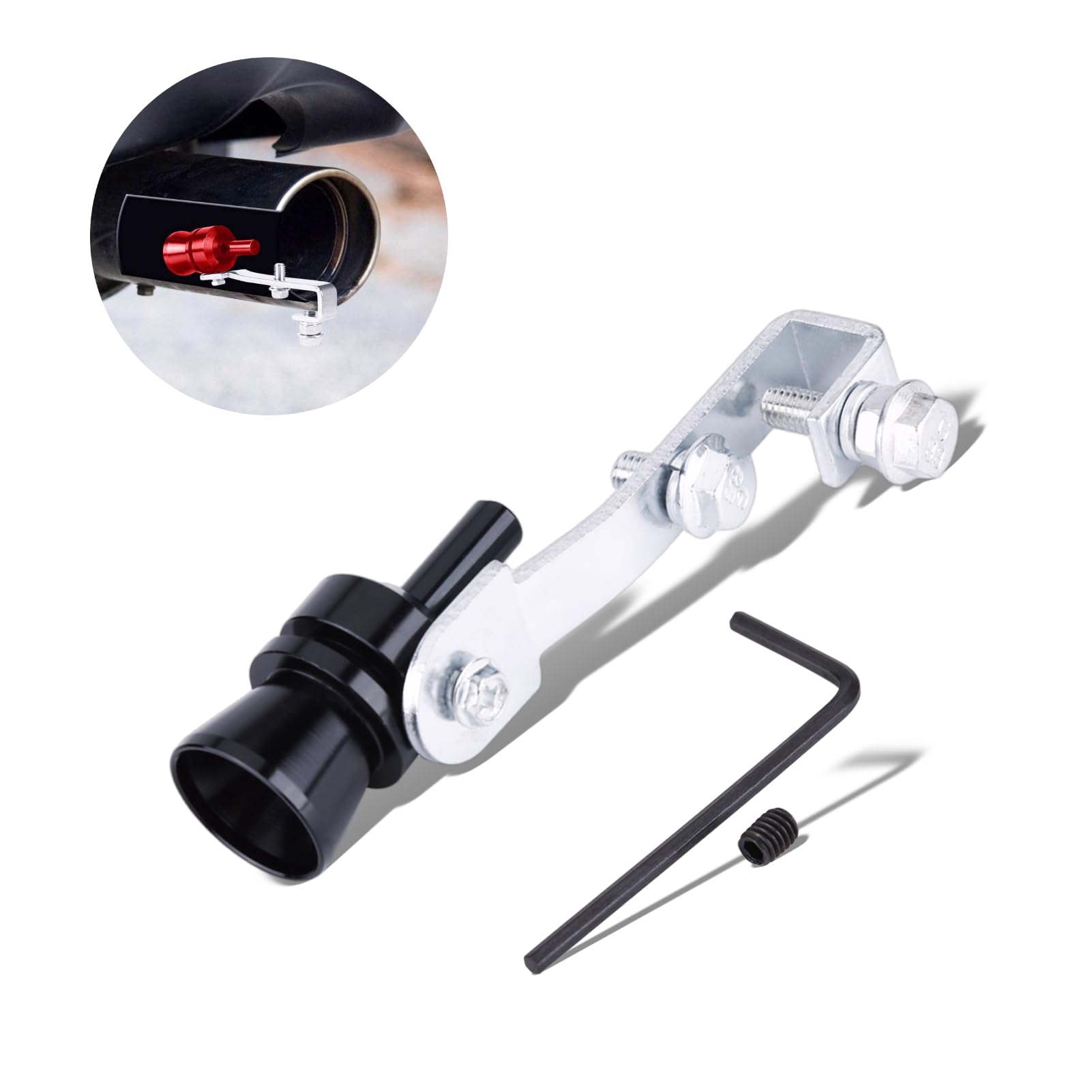Blow-Off Valve Simulator, Make Car Louder Turbo Sound Exhaust Sound Whistle Exhaust Whistle Muffler Auto Blow-Off Valve Simulator Noise Enhancer