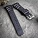 Dive Watch Band, for Seiko Z20 Monster, Black, 20mm