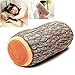 Tianmeijia 2PCS Creative 3D Round Wood Tree Soft Plush Chair Seat Cushion Stump Shaped Pillow + Stump Log Throw Pillow for Home Office Car Soft Decor Washable