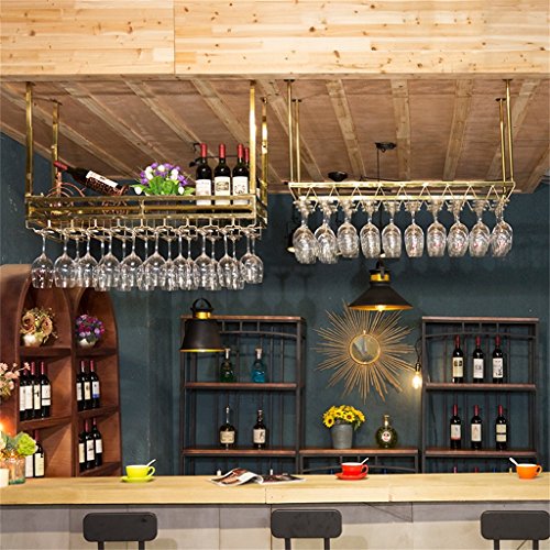 Stainless Steel Wine Rack Loft Wall Shelf Ceiling Storage Wine
