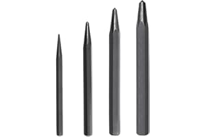 TOKDOOT 62215 Center Punch Set, Center Punch Metal Center Punch Tool 4-Piece Set