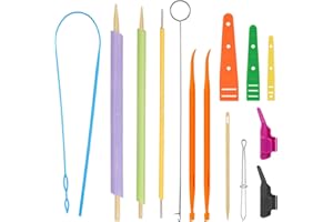 17pcs Quick Turn Fabric Set, Multifunctional Fast Turn Tube Turners for Sewing Quick Turn Fabric Tube Turning Tool Fabric Tub