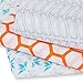 50 x 50 inch Muslin Baby Swaddle Blankets 3 Pack by UpBub - LARGEST on Amazon - 2 BONUS Bibs - Best Large Soft Designer Unisex Wraps - 100% Muslin Cotton