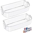 [2 PACK]UPGRADED WPW10710203 Refrigerator Door Bin Compatible With Whirlpool Kenmore Refrigerator Parts Shelf W10710203 W10451871 Whirlpool Fridge Door Shelf Replacement WRS571CIHZ01 WRS588FIHZ00