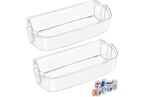 ALVAR [2 PACK]UPGRADED WPW10710203 Refrigerator Door Bin Compatible With Kenmore Whirlpool Refrigerator Door Shelf Parts W10710203 W10451871 Whirlpool Fridge Door Shelf Replacement WRS571CIHZ01 WRS588FIHZ00
