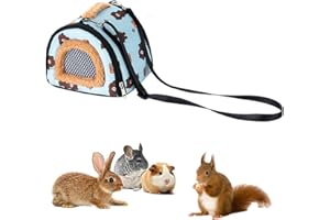 Zohadtak Portable Small Animals Carrier Bag, Rats Sugar Glider Small Guinea Pig Rat Chinchillas Hamster Hedgehog Carrier Pouc