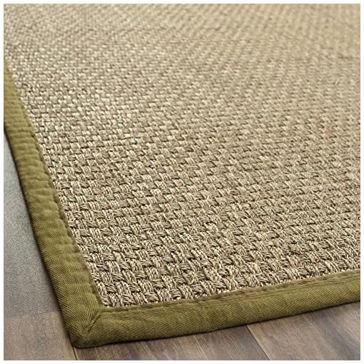 SAFAVIEH Natural Fiber Collection 8' x 10' Olive NF114G Border