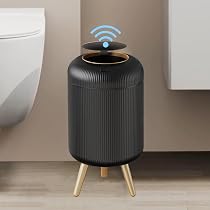 Amazon.com: URALFA Motion Sensor Trash Can with Lid, 3 Gallon / 11 ...