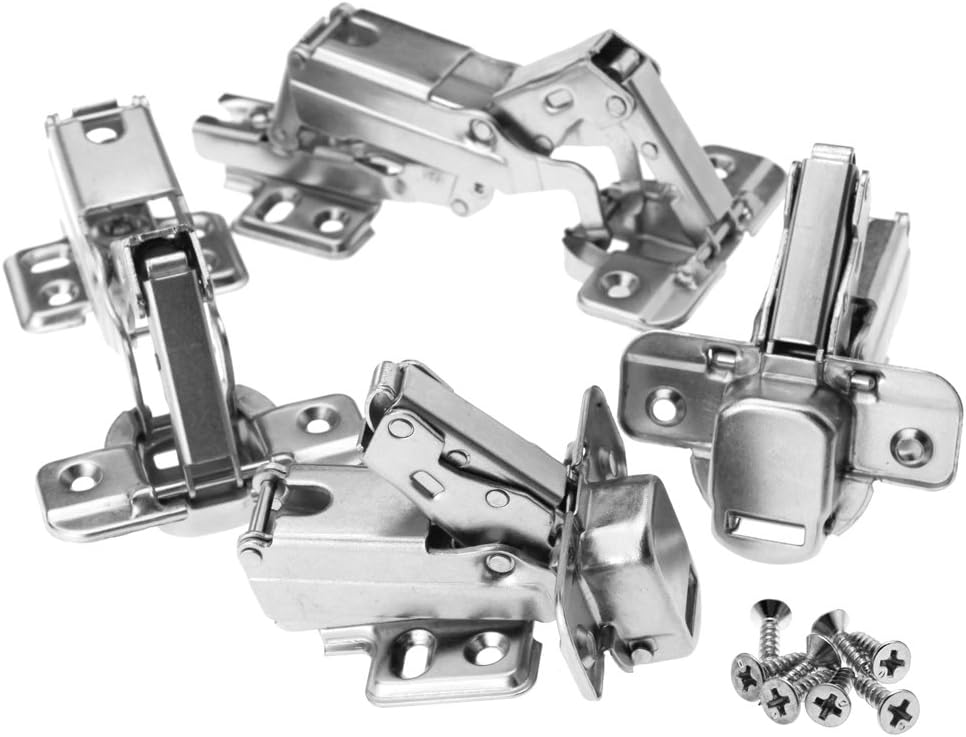 Bisagra angular angular de esquina de 4 piezas para armario de cocina